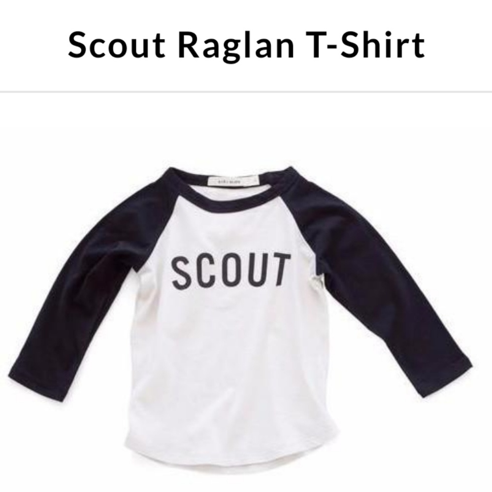 Nwt Kid + Kind Organic Raglan tee
